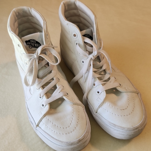Vans Shoes - Vans White High-Top Athletic Shoes